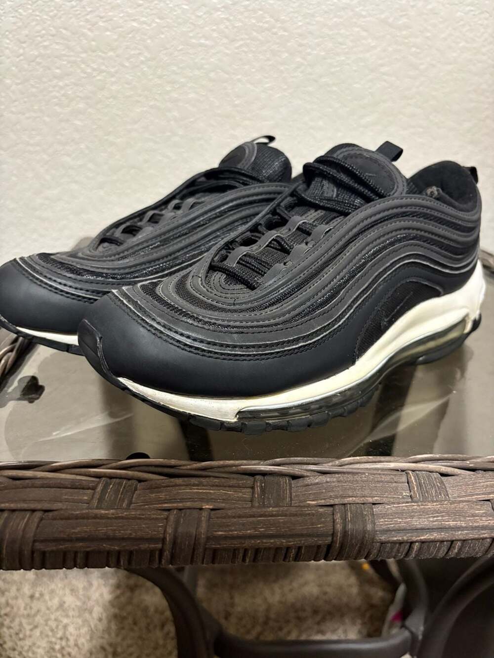 Nike Air Max 97 Black and White Running Sneakers